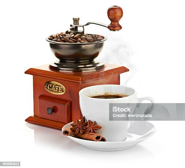 Kaffeemühle Stockfoto und mehr Bilder von Bildhintergrund - Bildhintergrund, Braun, Espresso