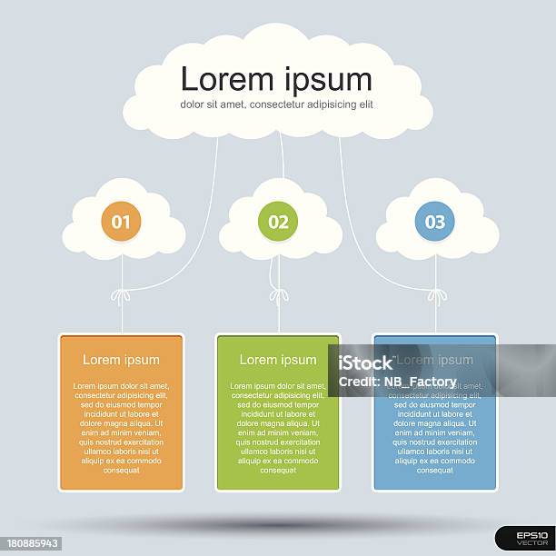 Infographics Apresentação De Modelos De Design - Arte vetorial de stock e mais imagens de Infográfico - Infográfico, Três Objetos, Cifras Financeiras