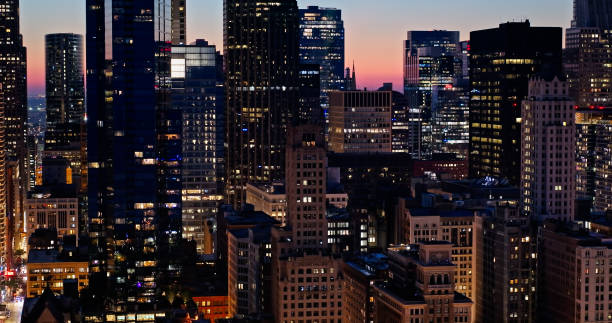 istock Downtown Chicago, Illinois Skyscrapers at Dusk 1808882216