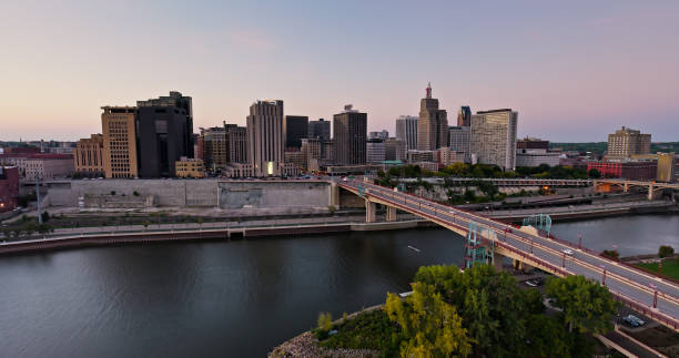 istock St. Paul, Minnesota on a Fall Sunset - Aerial Shot 1808882987