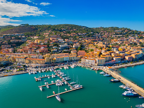 Porto Santo Stefano, Italian coastline sea town in Tuscany