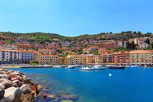 Porto Santo Stefano, Italian coastline sea town in Tuscany