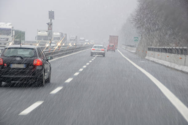 istock bad weather on the motorway 180888953