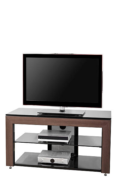 istock Plasma TV on a stand isolated 180889651