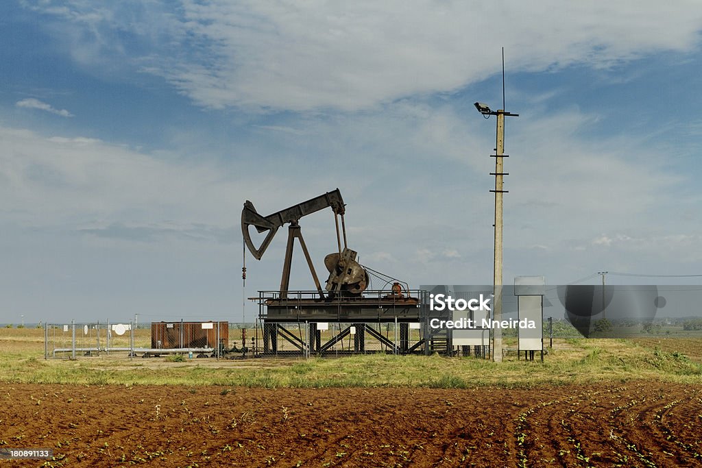 Operação de petróleo e gás bem - Foto de stock de Abastecer royalty-free
