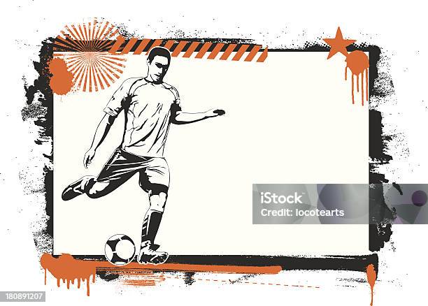 Ilustración de Marco De Grunge Con Mejor Jugador De Fútbol y más Vectores Libres de Derechos de Adulto - Adulto, Adulto de mediana edad, Adulto joven