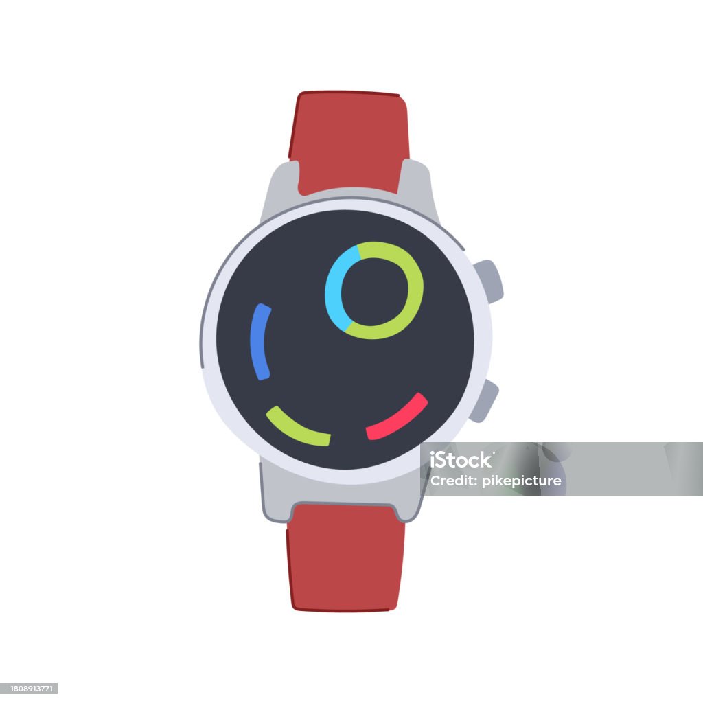 Hand Watch Cartoon Vector Wearable Smart Watch Cartoon Vector Illustration Stock Illustration ...
