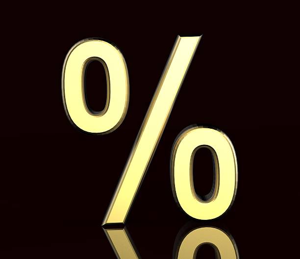 istock Bussines symbols. 3D percentage 180892532