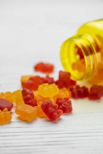 istock Vitamins for children,   jelly gummy bears candy 1808930401