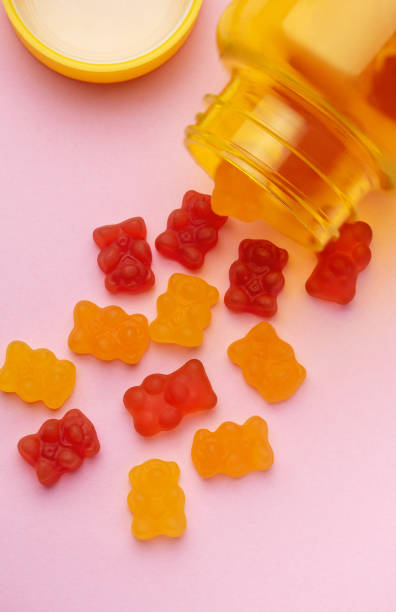 istock Vitamins for children,   jelly gummy bears candy 1808930405