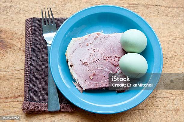 Green Eggs And Ham With Fork Napkin Stock Photo - Download Image Now - Theodor Seuss Geisel, Animal Egg, Egg - Food