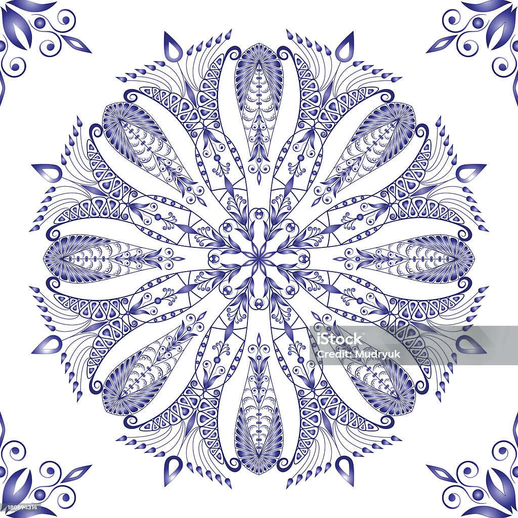 Blue Pattern Collections Beautiful Blue Pattern Seamless 2 Stock Illustration - Download Image ...