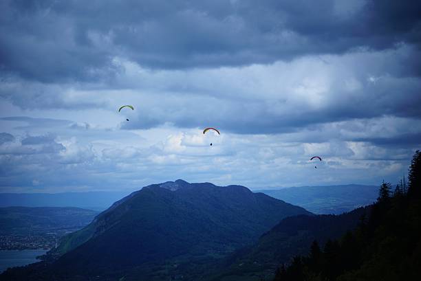 Mountain paraglider's stock photo