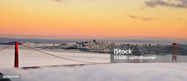 San Francisco Golden Gate Bridge Bei Sonnenuntergang Stockfoto und mehr Bilder von Stadtsilhouette