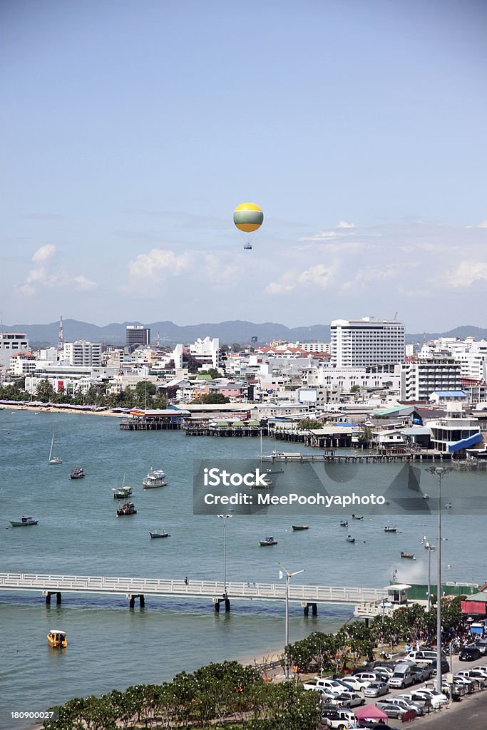 Alta Vista da Cidade de Pattaya ver é balão. - Royalty-free Ao Ar Livre Foto de stock