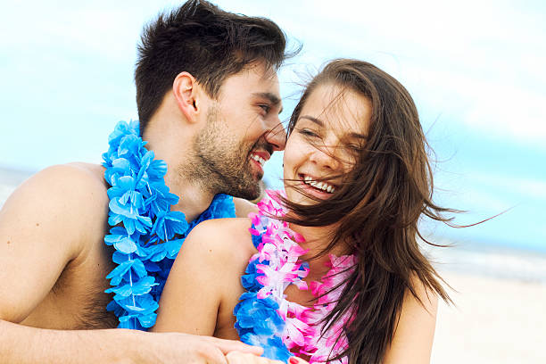 istock Happy couple on the beach 180900596
