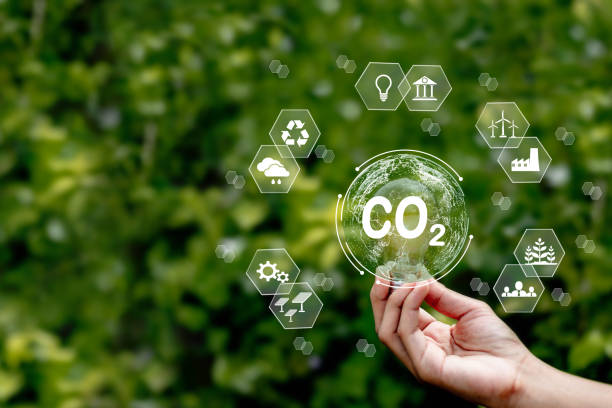 istock Reduce carbon dioxide emissions and reduce global warming Net-zero carbon emissions target by 2050 1809014699