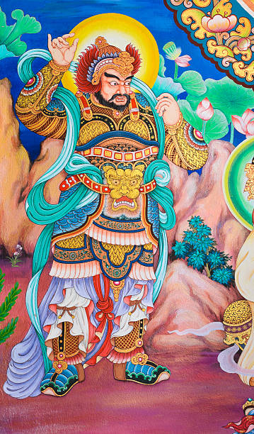 istock Chinese god painting 180901793