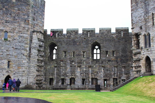 istock Ancient Carnarfon castle in Wales, UK 1809023081