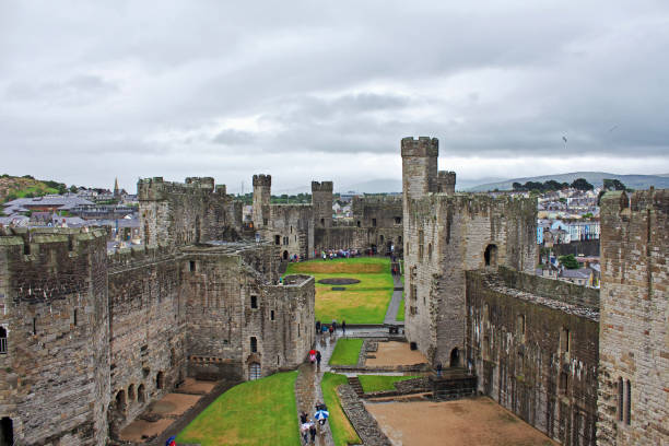 Ancient Carnarfon castle in UK