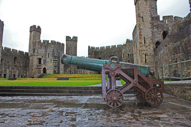 istock Ancient Carnarfon castle in Wales, UK 1809023101