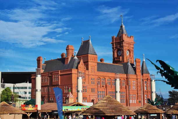 le bâtiment de la ville de cardiff, au pays de galles - encinitas photography editorial color image photos et images de collection