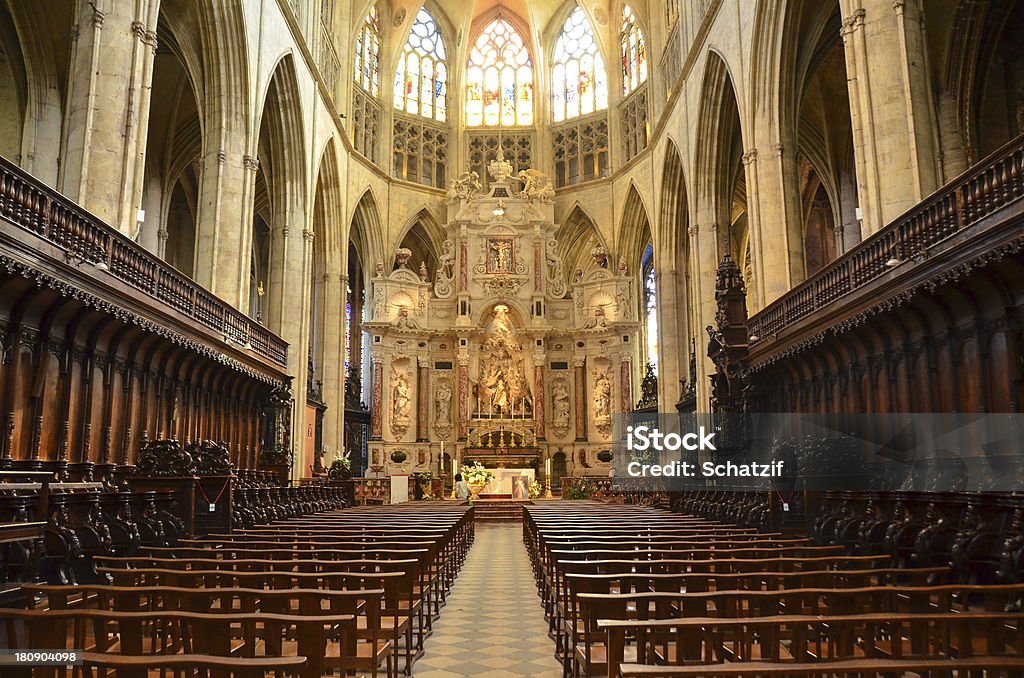 Church interior classic church interior Santa Claus Stock Photo