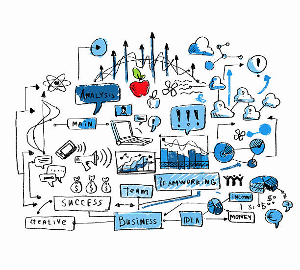 istock Business colorful sketch 180904616