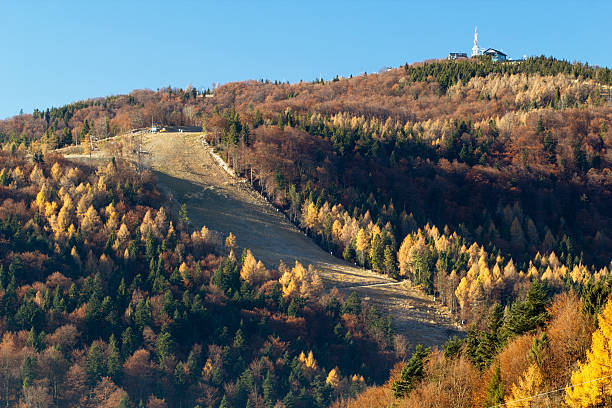 istock Ski slope in Autumn 180904923