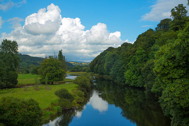 istock River Blackwater with blue skies and cloud - Ireland 180906699