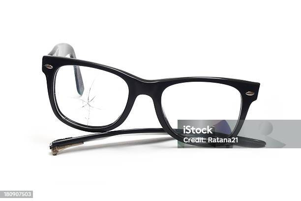 Broken Glasses Stock Photo - Download Image Now - Broken, Eyeglasses, Eyewear