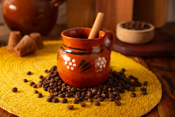 istock Mexican coffee in clay cup 1809078649