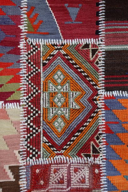 istock Traditional colorful Turkish carpet and kilim patterns 1809091478