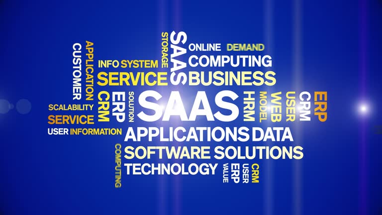 SAAS animated word cloud,tag design animation kinetic typography seamless loop.