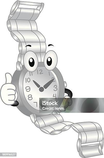 Ilustración de Mascot De Reloj De Pulsera y más Vectores Libres de Derechos de Acuerdo - Acuerdo, Antropomórfico, Clip Art