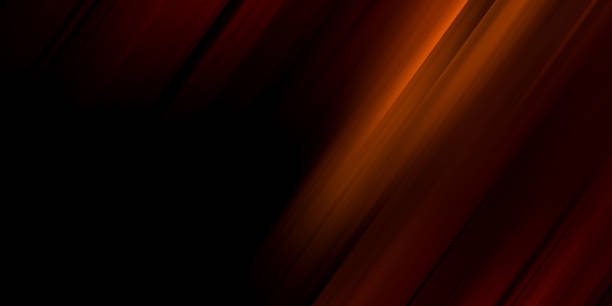 istock Black and orange modern abstract background with yellow glowing movement and high-speed light effect 1809174985