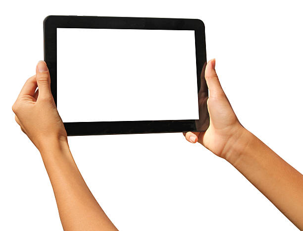 tablette - electronic organizer palmtop women personal data assistant photos et images de collection