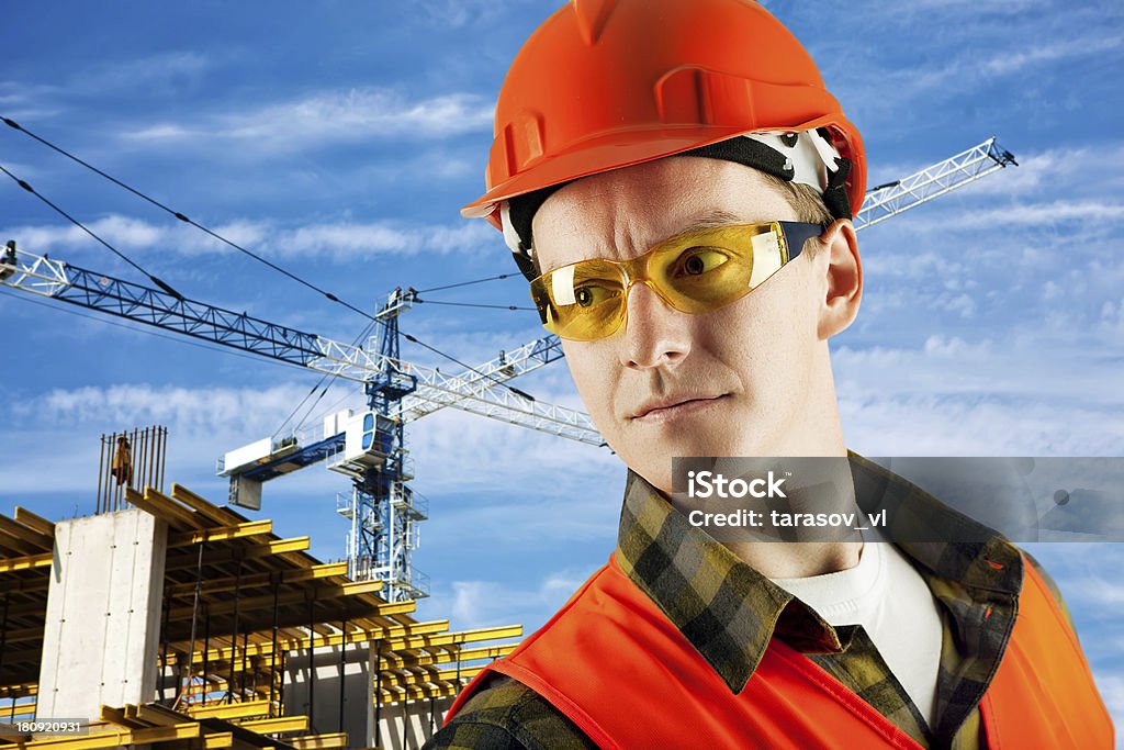 Trabajador de construcción - Foto de stock de Accesorio de cabeza libre de derechos