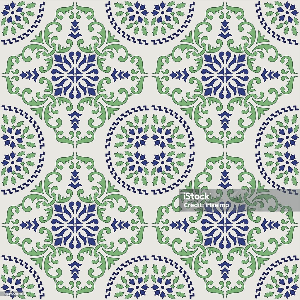 Azulejos original do Mediterrâneo, desde a Sicília - Vetor de Itália royalty-free