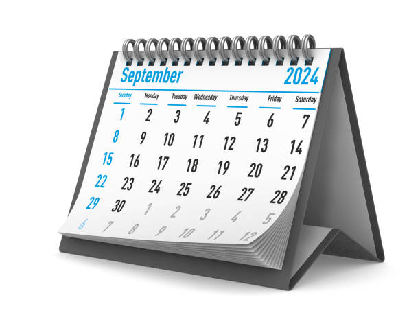 istock 2024 year. Calendar for September. Isolated 3D illustration 1809226439