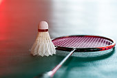 Badminton Racket and shuttlecock