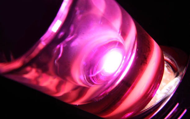 istock Shot glass with Pink Light 180925981
