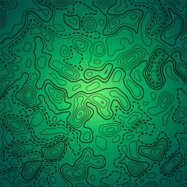 Vector illustration of Topographic map background. Grid map. Abstract vector illustration.