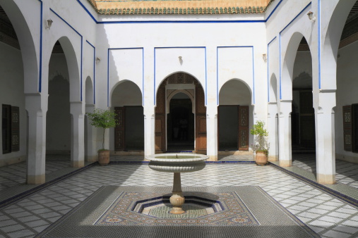 Bahia Palace located in Marrakech, Morocco