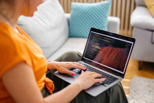 12,800+ Woman Coding At Home Stock Photos, Pictures & Royalty-Free ...