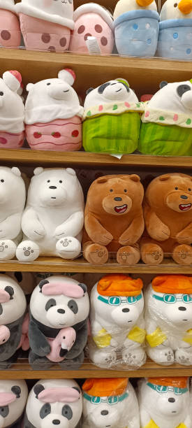 istock several cute dolls displayed on the shelves 1809289997
