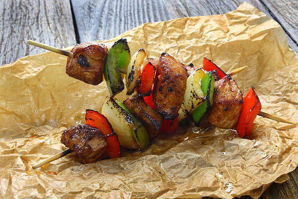 istock Skewers made with pork,paprika and onions 180929536