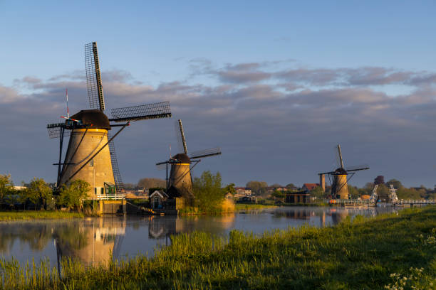 istock Traditional Dutch windmills in Kinderdijk - Unesco site, The Netherlands 1809312947