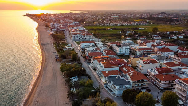 istock Sunset On The Beach In Nea Flogita 1809313467