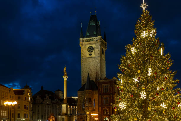 istock Old Town Square at Christmas time, Prague, Czech Republic 1809318818